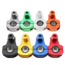 Pair 7/8inch 22mm HandleBar Fat Bar Mount Clamps Riser CNC Dirt Bike Motorcycle