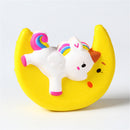 Cartoon Unicorn Moon Pegasus Squishy 11cm Slow Rising With Packaging Collection Gift Soft Toy Yellow