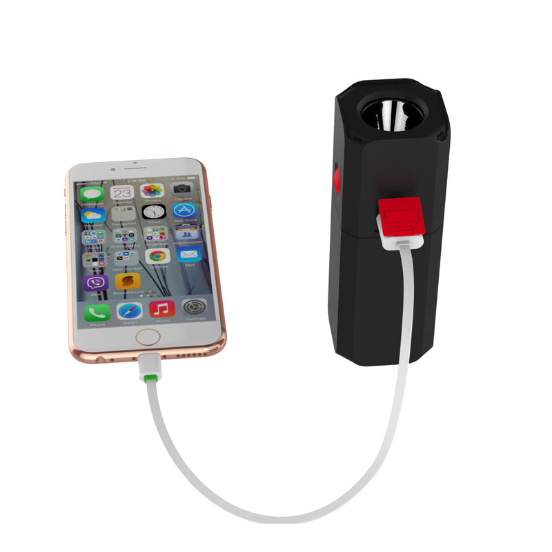 Tuya 2 in 1 10400mAh Power Bank for Phone and Dimming Mini USB LED Flashlight for Reading Outdoor