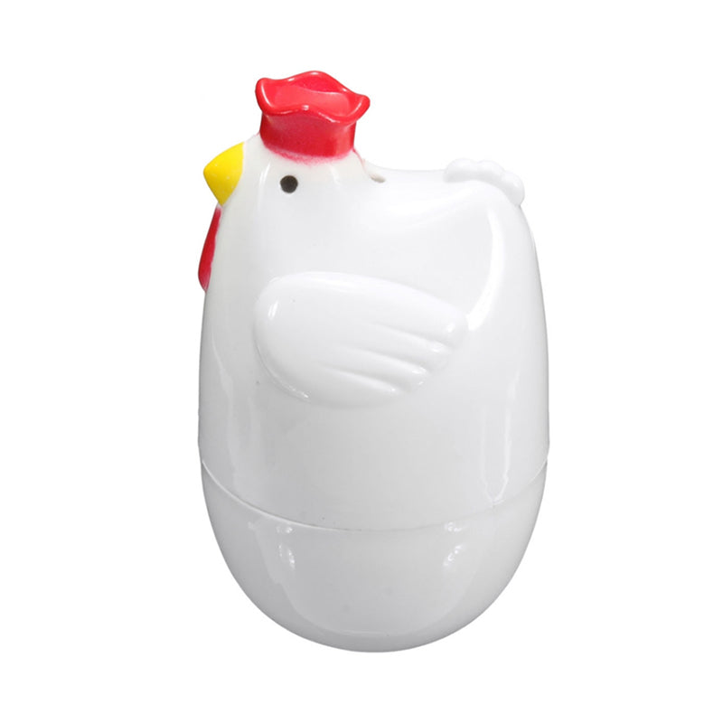 Home Chicken Shaped Microwave 1 Egg Boiler Steamer Cooker Kitchen Cooking Gadget Appliance