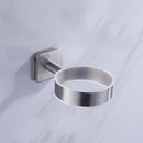 Toothbrush Holder Drinking Glass Tumbler Toothpaste Stainless Steel Wall Mounted Holder