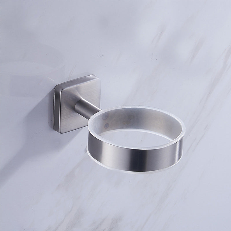 Toothbrush Holder Drinking Glass Tumbler Toothpaste Stainless Steel Wall Mounted Holder