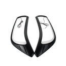 Pair Matte Black LED Car Headlight Front Shell Cover Trim For Nissan Navara NP300 2015 2016