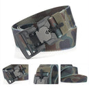 AWMN S5S 125cm Nylon Camouflage Tactical Belt Plastic Magnetic Buckle Belt