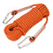 20mx10mm Double Buckle Rock Climbing Rope Outdoor Sports Hiking Mountaineering Belt Downhill Safety Rope