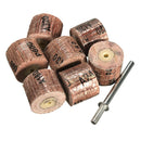 7pcs Flap Sanding Wheel 80-600 Grit With a 1/8 Inch Mandrel fit Dremel Grinder Rotary Tool