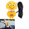 Enusic Motorcycle USB Charger Spring Shaking Head Doll With Induction Light Handlebar Mirror Cartoon Decoration Car Emoticon Pack