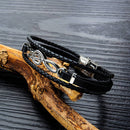 Hip Hop Simple Multi-layer Woven Tide Male Bracelet