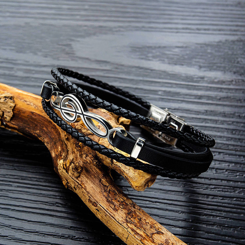 Hip Hop Simple Multi-layer Woven Tide Male Bracelet