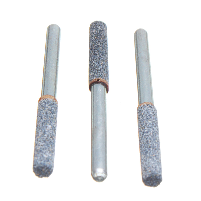 6Pcs 5/32 Inch Diamond Grinder Grinding Stone Chainsaw Chain Sharpener 3mm Shank Drill Adapter