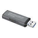 USB3.0 Micro USB OTG Card Reader SD/TF/USB Card Reader Aluminum Alloy Memory Card Reader