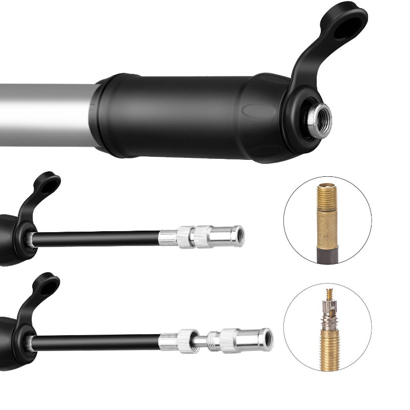2 In 1 Valve High Pressure Cycling Air Pump Portable Mini Lightweight Inflator Bike Pump