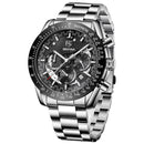 BENYAR 5120X Stainless Steel Chronograph 3ATM Waterproof Casual Fashion Men Watch Quartz Watch