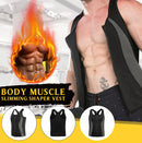 Men's Neoprene Vest Sauna Suit Shaped Vest Heat Sweat Increase Energy Consumption Keep Fit Fitness Shirt With Zipper
