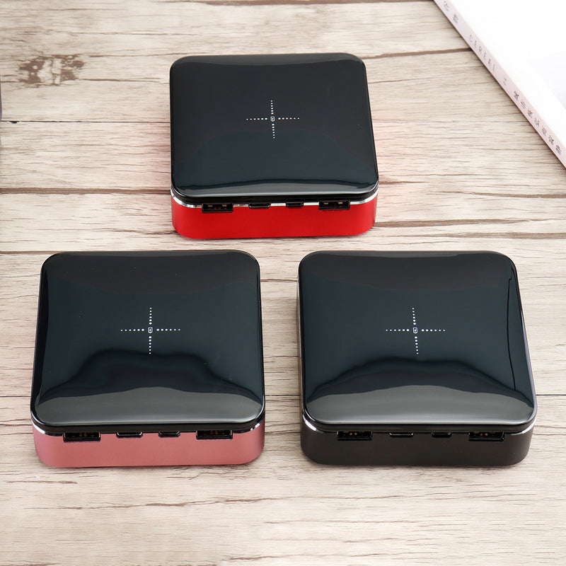 20000mAh Wireless Charging External Battery Power Bank Mini Dual USB Portable