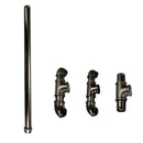 Paper Towel Holder Free Standing Vintage Toilet Roll Hold Industrial Pipe Fitting