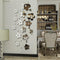 3D Plum Blossom Silver DIY Shape Mirror Wall Stickers Home Wall Bedroom Office Decor