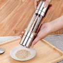 2 In 1 Stainless Steel Manual Pepper Salt Mill Grinder Spice Mill Kitchen Tool