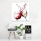 Red White Glasses Kitchen Wall Sticker Art Pictures Wall Art Prints Unframed