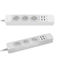 DHEKINGD D555 Smart WIFI App Control Power Strip with 3 EU Outlets Plug 4 USB Fast Charging Socket Work Power Outlet