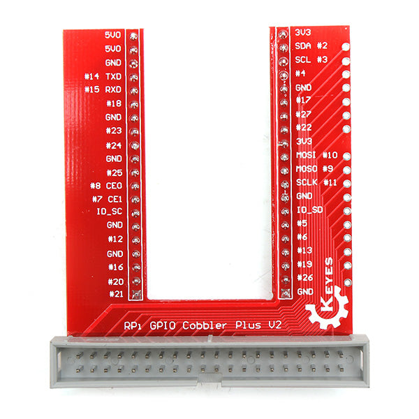 GPIO U-shaped Adapter V2 Breadboard Expansion Board 40P Cable Kit For Raspberry Pi 3 B+