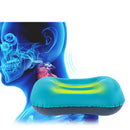 KCASA KC-XZ01 Portable Air Inflatable Travel Pillow Camping Office Rest Head Neck Massage Cushion