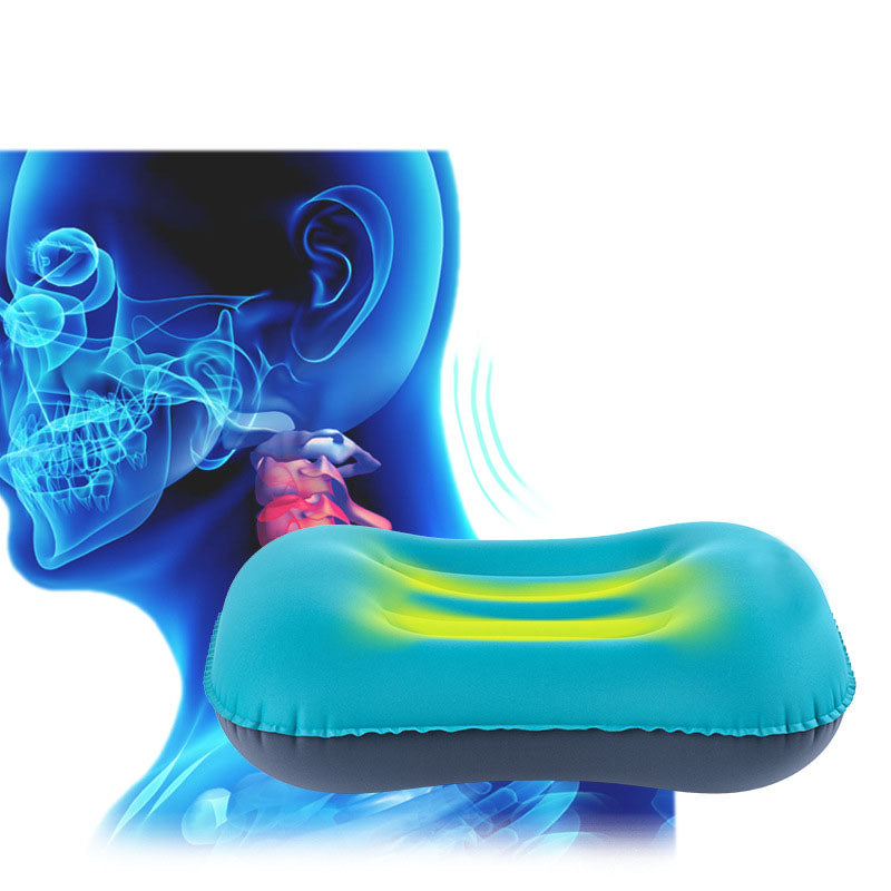 KCASA KC-XZ01 Portable Air Inflatable Travel Pillow Camping Office Rest Head Neck Massage Cushion