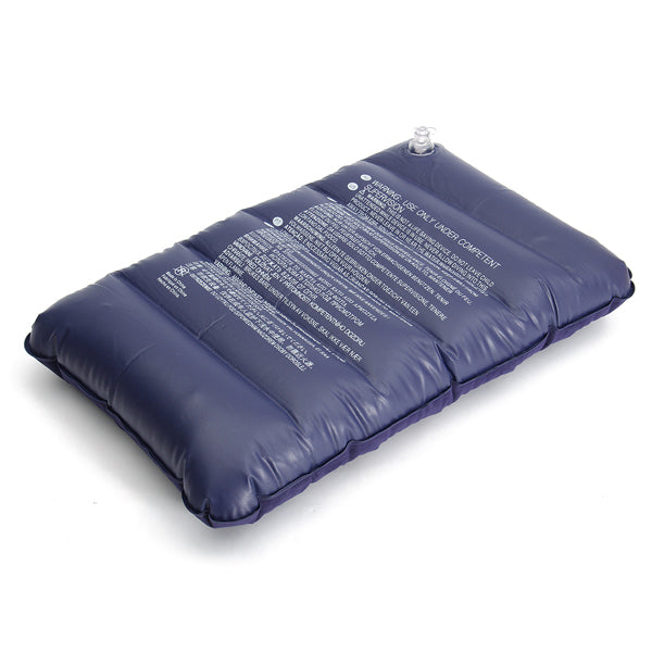 47x 30cm PVC Flocking Portable Inflation Pillow Outdoor Camping Travel Nap Sleeping pillow