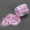 Pink Purple Mixed Glitter Powder 1mm Sequins Shining Dust Nail Art Decoration Eye Shadow 10ml