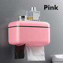 Free Drill Installation 5 In 1 Toilet Paper Rolls Holder Tissue Shelf Organizer