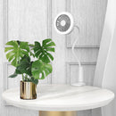 LyRay UB-03 USB Chargig Mini Shower Clip Table Fan Lazy People Support Tube Led Make-up Light Lamp Fan