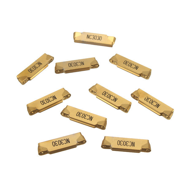 10pcs MRMN300-M NC3030 Tungsten Steel Inserts Round Head Lathe Blades Set