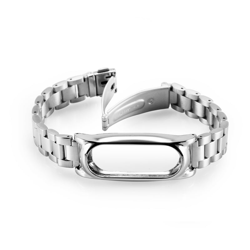 Mijobs Replacement Metal Stainless Steel Frame Bracelet Wristband For Miband 2