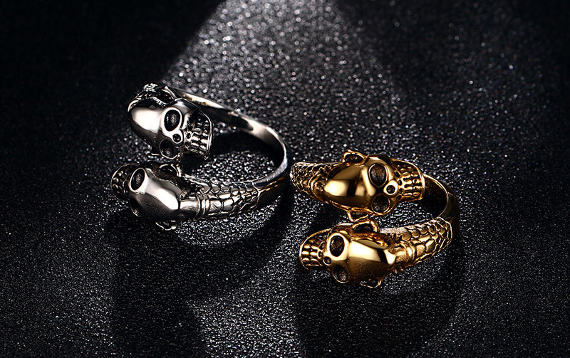 Open Skull Casting Men's Ring Jewelry