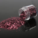 Dark Purple Nail Art Glitter Powder Sheet 1mm Sequins Sparkly Colorful Iridescent Acrylic Tips 10ml