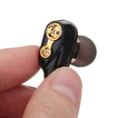 V3 Dual Dynamic Drivers Stereo Earphone 3.5mm Wired Control In-ear Sport Headset Headphone with Mic