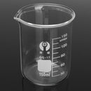 7Pcs 5 10 25 50 100 150 250mL Beaker Set Graduated Borosilicate Glass Beaker Volumetric Measuring Laboratory Glassware