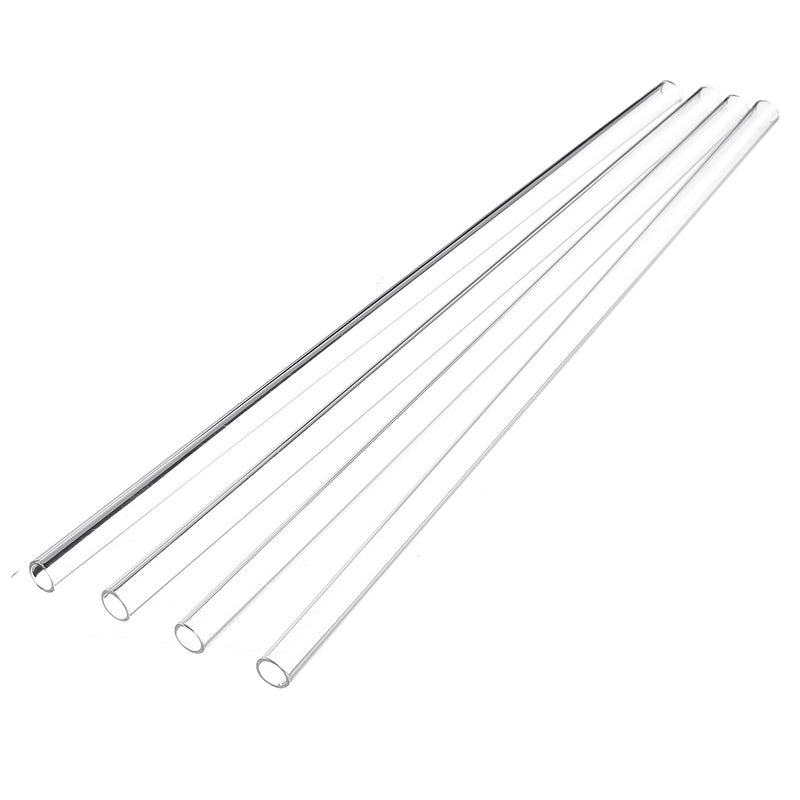 4Pcs Thick Wall Borosilicate Glass Blowing Tube 300mm x 10mm x 1mm