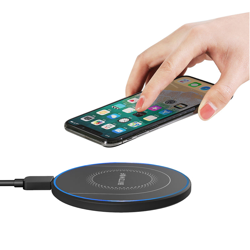 BlitzWolf BW-FWC7 Qi Fast Wireless Charger 15W 10W 7.5W 5W for iPhone 11 Pro XS MAX XR S9 Note 9