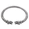 Vintage Viking Dragon Head Adjustable Norse Mythology Jormungandr Bracelet for Men