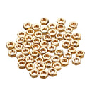 50Pcs M2 M2.5 M3 M4 M5 Gold Plated Carbon Steel Screw Nut