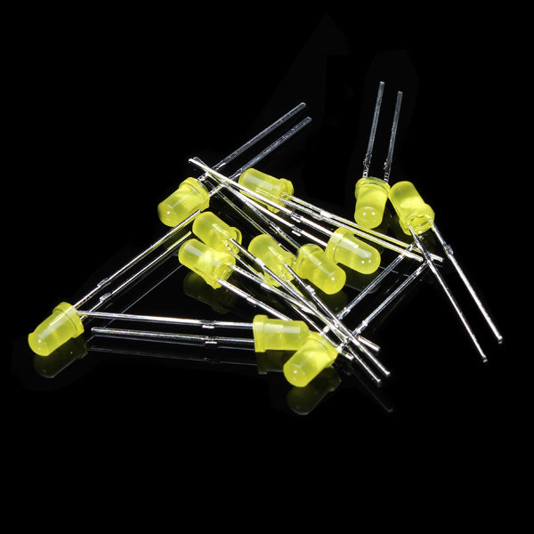 2000pcs 3MM LED Diode Kit Short Leg Mixed Color Red Green Yellow Blue White