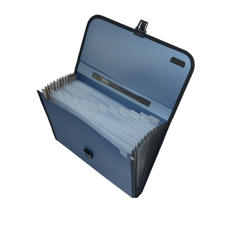 XIAOMI Ecosystem Deli 5556 1 Pcs A4 Organ Bag Multi Tier Expanding Buckled File Folder Student Business Document Organizer Conference Pack Portfolio