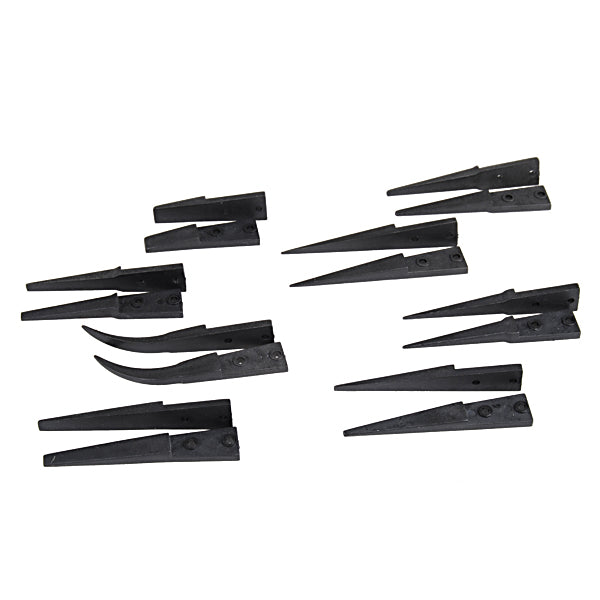 Vetus ESD 259 Handle Stainless Tweezers with 8pcs Exchengeable Tips