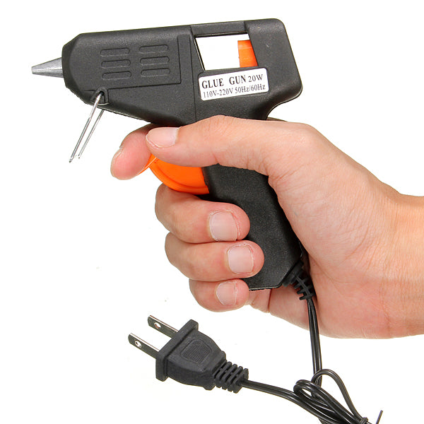 110-220V 20 Watts Electric Tool Hot Melt Glue Gun Black