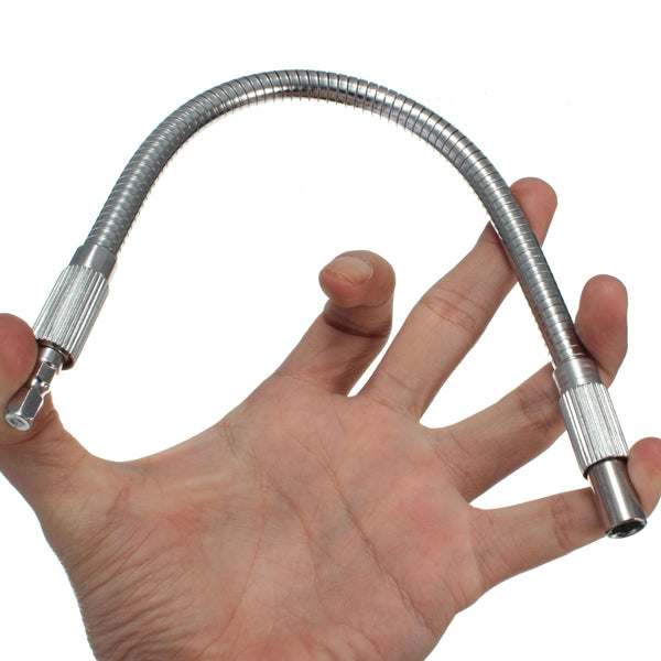 30cm 1/4inch Hex Flex Flexible Hose Screwdriver Extension Bit Holder