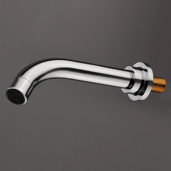 Chrome Brass Modern Wall Mounted 3 Hole Bath Faucet Tap