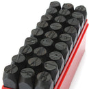 27pcs Letters Steel Punch Stamp Die Set Metal Tool 3/4/5/6/8/10/12.5mm
