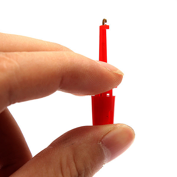 10pcs Single Hooks Testing Probe Connecting Cable Wire IC Clips 4CM