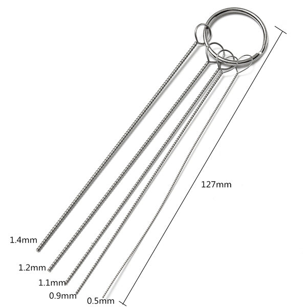 11pcs Airbrush Nozzle Cleaning Repair Tool Kit Needle & Brush Set